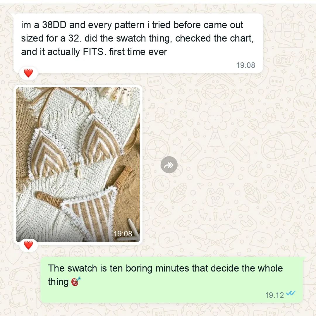 TESTIMONIO 2 de 8 — FALTA: captura real. Objecion que tiene que matar: "it did not come in my size"