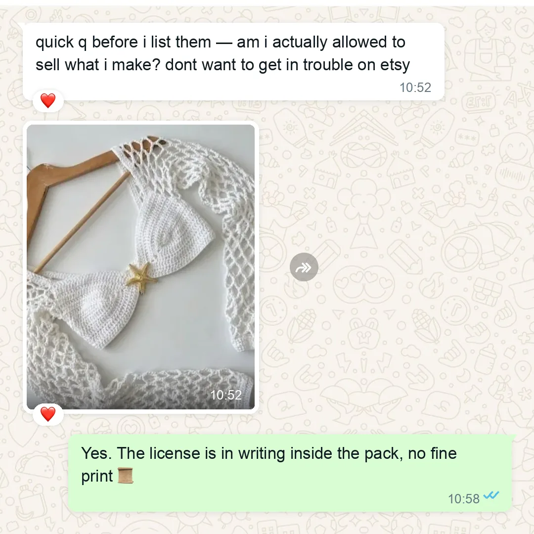TESTIMONIO 7 de 8 — FALTA: captura real. Objecion que tiene que matar: "am I allowed to sell it"